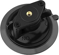 Multifunction Suction Cup Base Offering 1/4Inch Mount Compatibility for Action Cameras Navigation Devices Suction Mount Electronics