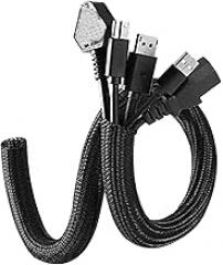 Braided Cable Sleeve Covers Protectors for Automotive Motorcycle PC Tvs Wire for Computer Electronics Wire Protectors Pet Sleeving