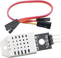 DHT22 Digital Humidity Sensor AM2302 Monitoring Sensor Module Electronic Building Blocks Compatible Blackboard with Wire for Indoor Humidity Real Time Monitoring