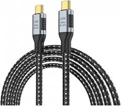 USpB4 Cable 40Gbps GEN2/3 Type-C to Type C Cable 240W High-Speed Charging Support 8K@60Hz Video Graphene Compatible with Thunderbolt 3/4 Laptop New 2026 High for Reliable Electronic Component