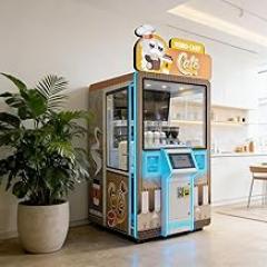 Fully Automatic Beverage Robot with Remote Control - Commercial Coffee Machine, Auto Bean-to-Cup, Digital Management, Ideal for Unattended Retail Spaces