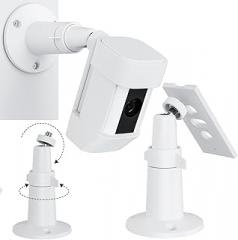 360° Adjustable Security Wall Mount Compatible with Spotlight Cam Camera Mounting Bracket Security White Metal Holder Indoor Outdoor Camera System(1 Pack)