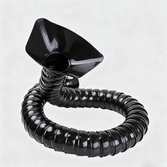 Plastic Air Extractor Hose Tube for Welding Dust, 39in Flexible Duct Collector Arm with Hood, Oily Smoke And Fumes, Air Cleaning Equipment(Black,Id 45MM(1 7/9in))