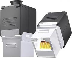 10PCS RJ45 Cat8 Cat7 Cat6A Shielded, RJ45 STP Zinc Alloy Module Shielded Keystone Jack(CAT6A UTP 10PCS)