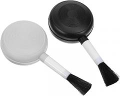 Luxshiny 2Pcs Air Blower with Detachable Brush Ergonomic Cleaning Tool for Dust Removal Cameras Lenses Electronics Compact Plastic Bulb Duster for Versatile Use