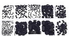 500pcs Conduction Rubber Buttons Pad for Electronics Keypad Repair Various Size Durability Silicone High Conductivity