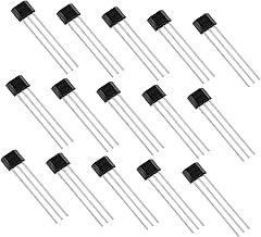 Unomor 15pcs Hall Effect Sensor Linear Hall Sensor for Automotive and Industrial Applications High Precision Measurement Versatile Usage Electronics and Control Systems