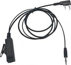 Walkie Talkie Earpiece Ptt Adapter to 3.5mm Male Compatible with Baofeng Kenwood 2pin Walkie Talkies,for General Aviation Electronics Earmuffs Headphones