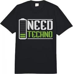 SteMi Techno Apparel Need Techno Electronic Music Rave Festival Raver Comfort Colors Adult Heavyweight T-Shirt