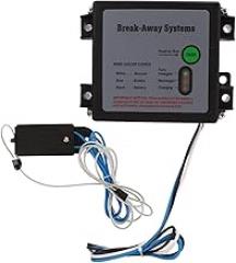 12V Trailer Breakaway Kit, Complete Universal System, LED Test Light, Safety Control for Vehicles, Trailer Brake Safety System