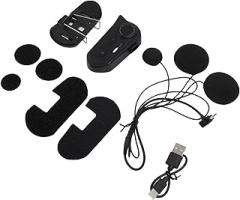 Alomejor Bluetooth Headset, Noise Cancellation Earphone for Riders, Long Battery Life and HD Sound for Full Face Helmets