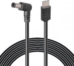 Right Angled USB Type C to 5.5x2.5mmDC Charging Cable with Function 9V 12V 20V Output for Electronics Professional Camera Power Supply Cable with Triggers Function