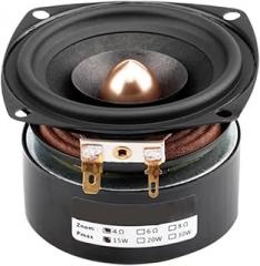 Full-Range Speaker 3 Inch Full Range Speaker 4 8 Ohm 15W Audio Speakers Unit Tweeter Midrange Bass Loudspeaker(Red)