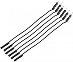 20Pcs 1P 2.54mm Jumper wire line 10/20/30cm Female Male 24AWG Wire test line electronic line (M-F-20CM-black)