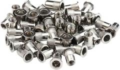 M3 M4 M5 M6 M8 M10 M12 304 Stainless Steel Rivnut Flat Head Threaded Nut Vertical Stripe Rivets Insert Nutsert Cap Rivet Nuts New 2026 High for Reliable Electronic Component