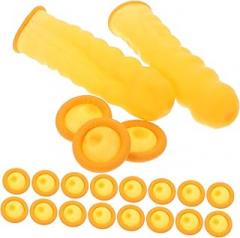 Tofficu 100pcs Gaming Thumb Sleeves Protective Covers for Electronics Comfortable Gloves