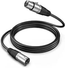FIFINE XLR Microphone Cable, 5.9ft Male to Female Mic Cord for Studio Recording, Balanced 3-Pin Cable Compatible with XLR Microphone for Podcast Streaming AM8, K688-L9C