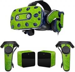 MightySkins Skin Compatible with HTC Vive Pro VR Headset - Green Cement | Protective, Durable, and Unique Vinyl Decal wrap Cover | Easy to Apply, Remove, and Change Styles | Made in The USA