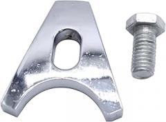 Car Distributor Clamp Chrome Billet Aluminum Distributor Clamp Hold Down for Chevy SBC BBC SB BB HEI Electronic