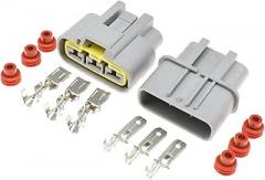 1-20Sets 3 Pin Way Sealed Car Automotive Waterproof Electronic Fan Plug Connector with Terminal Pins DJ7031YA-6.3-11/21 (Color : Male Female Set, Size : 5Sets)