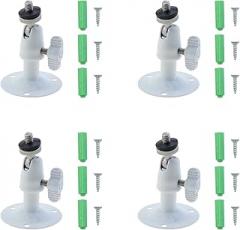 DGZZI 4PCS 70x45mm White Compact Camera Mount Indoor/Outdoor Universal Safety Bracket Surveillance Stand