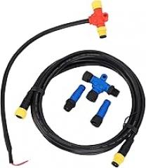 Qqmora NMEA 2000 Starter Kit Marine Grade Backbone Cables Drop Cables Tees Terminators for Marine NMEA 2000 Network Boat Electronic Systems