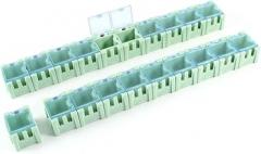 Plastic Electronic Components Storage Box 20 Pcs Turquoise (id: b9b e6b 1df 51b 464