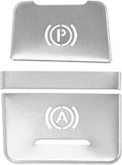 Electronic Handbrake Parking Brake Switch Button Sticker for Audi A6 C7 RS6 S6 A7 RS7 S7 2012-2018 Console Interior Trim P A Button Silver Tone 1 Set