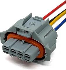 4Pin Car Ignition Coils Plug Wire Harness Auto Waterproof Electronic Grey Connector With Cable 30728019 1928404993 0 221 604 010(1 Pc)