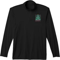 Circuit Tree Christmas Circuitry Tech Geek Christmas Circuit Tree Electronic Circuit Engineer Performance Quarter-Zip Top