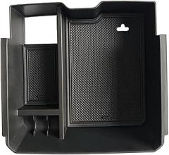 Center Console Organizer Tray Compatible with Compatible 2024 Ranger Raptor Lariat XL XLT Armrest Storage Box Interior Accessoriess(Electronic Brake)