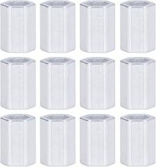 12PCS Hex Hole Aluminum Spacer, Aluminum Spacer, High Strength Hex Aluminum Gasket, Hex Spacer for Electronics Automotive Industrial Machinery (3520-4012-0160)