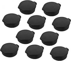 Cabilock 10pcs Door Lock Cap Cover Rubber Cam Locks Covers Dustproof for Distribution Box Key Cap
