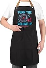 Turns The Volumes Up Retros Speaker Electronic Music Vibee Aprons For Women