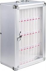 Wall-Mounted Mobile Phone Storage Cabinet, Transparent, Lockable, for Offices, Schools, and Meetings