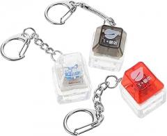 LIOOBO 3pcs Electronic Wooden Fish Toys Keycap Clicker Keychains Creative Keychain Keycap Pendant for Bag Decor Novelty for Daily Use