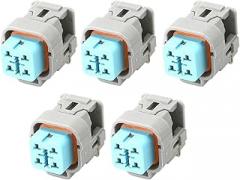 5 Sets 4 Pin Automotive Electronic Connector Plug Harness Female Connector DJ7041YA-2.2-21, 6189-6887