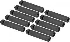 PATIKIL M3 Nylon Hex Standoff Screws Nuts, 1Set/100Pack PCB Male Female Threaded Kit for Motherboards, Computer Cases, Circuit Boards, Electronics (25mm+5mm, Black)