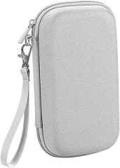 MERRYHAPY Electronics Organizer Bag Capacity Storage Case for Cables Charging Adapters Accessories Portable Digital Accessory Holder Lanyard Elegant Grey Design