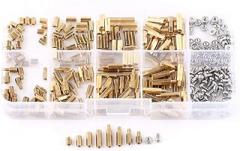 Pissente Screw Nut, Brass M2 M3 Standoff Assortment Kit Motherboard Standoffs PCB Spacers Circuit Board Spacers for Electronic Hardware Assembly (Style C)