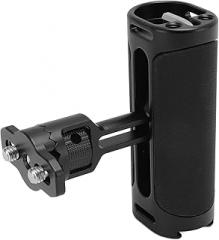 EBTOOLS Aluminum Side Handle Grip, Vertical Horizontal Adjustment Camera Cage Handgrip with Cold Shoe, Built in Hex Key, 1 per 4 in Threads, for DSLR Mirrorless Camera