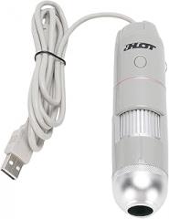 Hair Scalp Detector, Skin Analyzer Machine with 5X-200X Magnification and 8 LED Lights for Scalp Hair Follicle Detection, Skin Oil Humidity Pores Elasticity Analysis