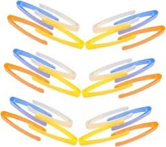 Yardwe 24Pcs Tweezers Plastic Tongs for Fine Motor Skills Sensory Play Crafting Tweezers Grip Tongs for Activities