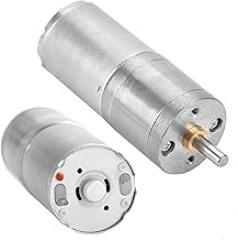 DC 12V Low Speed Gear Motor with Encoder 25mm 25GA-370 for Electronic Lock DIY Parts 1000RPM High Precision Geared Motor