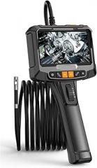 360 ° Rotating Dual-Lens Endoscope, 3.9mm 5-Inch IPS Inspection Camera, Automotive Mechanical Industrial(2m,S10 8MM Dual Lens)