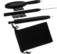 Didiseaon 3pcs Portable Cleaning Brush for Digital Accessories Non- Handle Convenient Tube Cleaning Includes Soft Brush and Cloth for Ear Care Maintenance