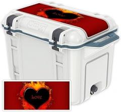 MightySkins (Cooler Not Included) Skin Compatible with OtterBox Venture 45 qt Cooler Lid - Love | Protective, Durable, and Unique Vinyl Decal wrap Cover | Easy to Apply | Made in The USA