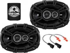 KICKER Speakers 6x9 inch for Chevrolet Malibu 1997-2020 Upgrade Kit - Pair of DS Series with Harness, Car Audio Rear Deck Speaker for Chevy DSC6930, 43DSC69304