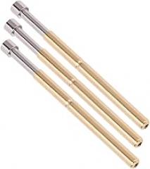 Dioche 100pcs Spring Test Pogo Pin with Brass Material and Concave Head for PCB Testing - 2.02mm Tube Diameter, 33.35mm Length, Suited for Electronic Instruments, Industrial Equipment