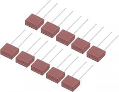 uxcell 30Pcs DIP Mounted Miniature Square Slow Blow Micro Fuse for Electronic Parts PCB LCD Repair, T3.15A 3.15A 250V, Red